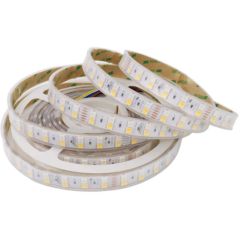 DC24V RGB+CCT Double Row LED Light Strips Color Changing Lighting 16.4ft DC24V RGB+CCT Double Row LED Light Strips Color Changing Lighting 16.4ft